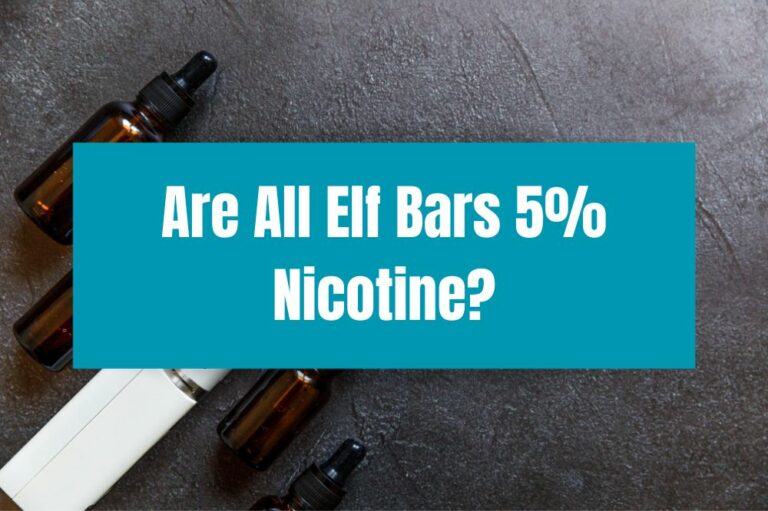 Are All Elf Bars 5% Nicotine?