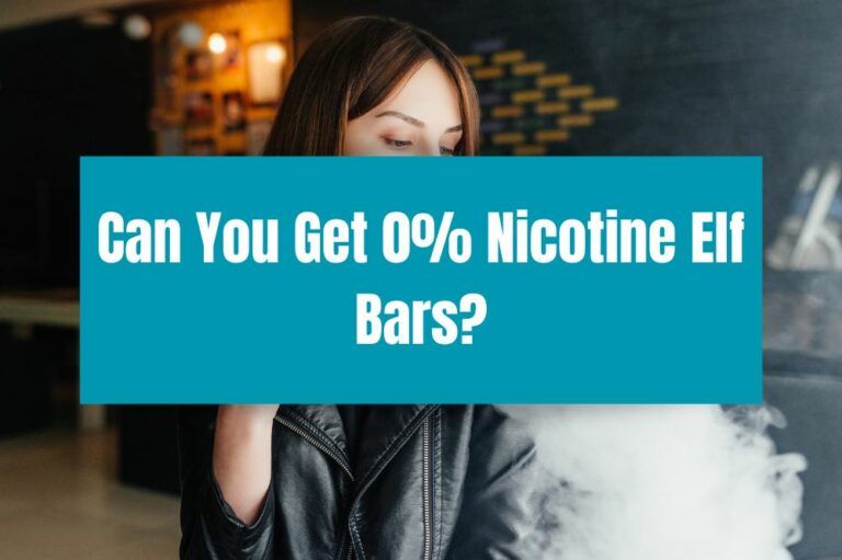 Can You Get 0% Nicotine Elf Bars?