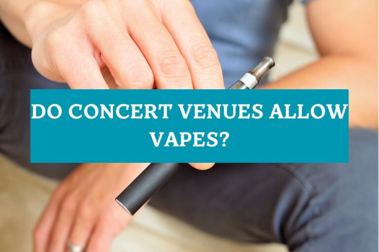 Do Concert Venues Allow Vapes?