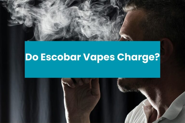 Do Escobar Vapes Charge?