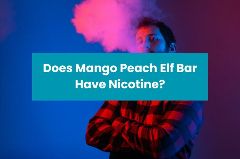 Does Mango Peach Elf Bar Have Nicotine?