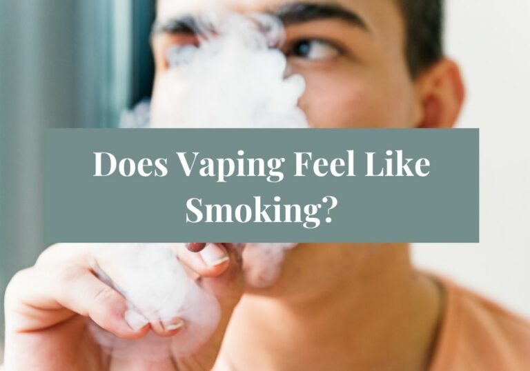 Does Vaping Feel Like Smoking?
