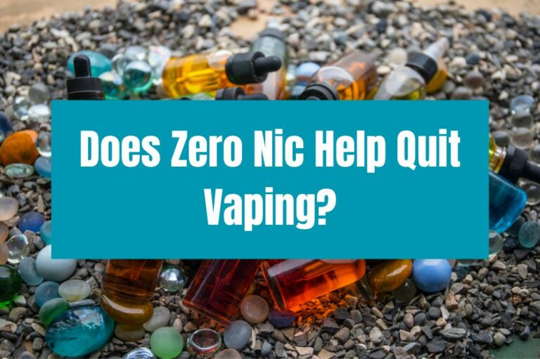Does Zero Nic Help Quit Vaping?