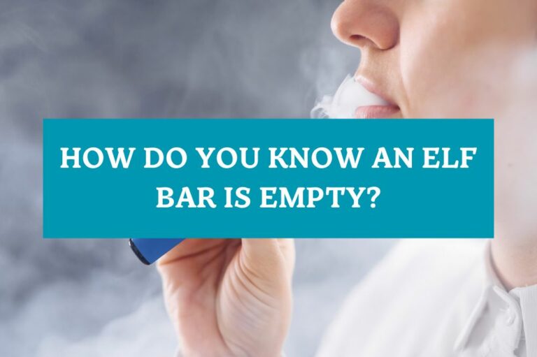 How Do You Know an Elf Bar is Empty?