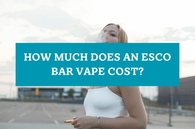 How Much Does an Esco Bar Vape Cost?