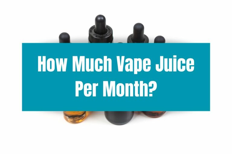 How Much Vape Juice Per Month?
