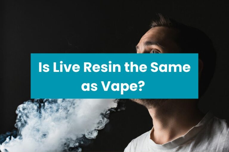 Is Live Resin the Same as Vape?