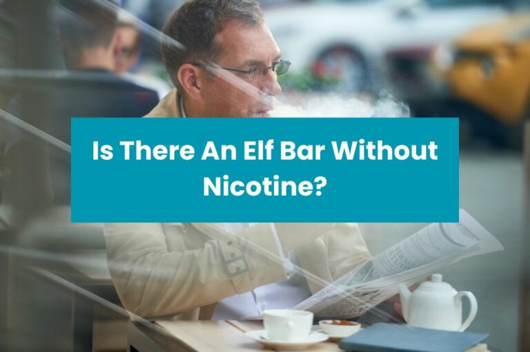 Is There An Elf Bar Without Nicotine?