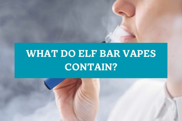 What Do Elf Bar Vapes Contain?
