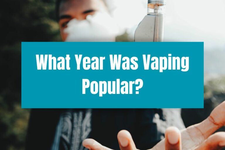 What Year Was Vaping Popular?