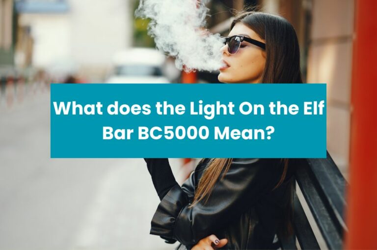 What does the Light On the Elf Bar BC5000 Mean?