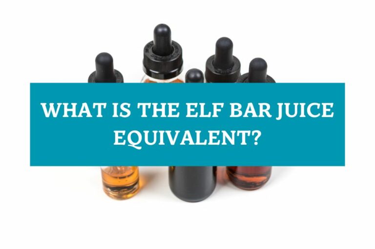 What is the Elf Bar Juice Equivalent?
