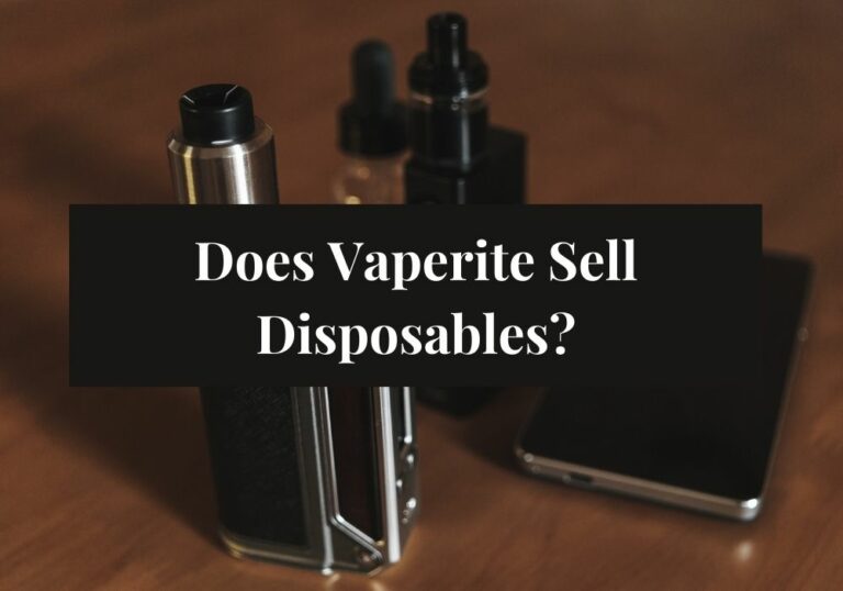 Does Vaperite Sell Disposables?