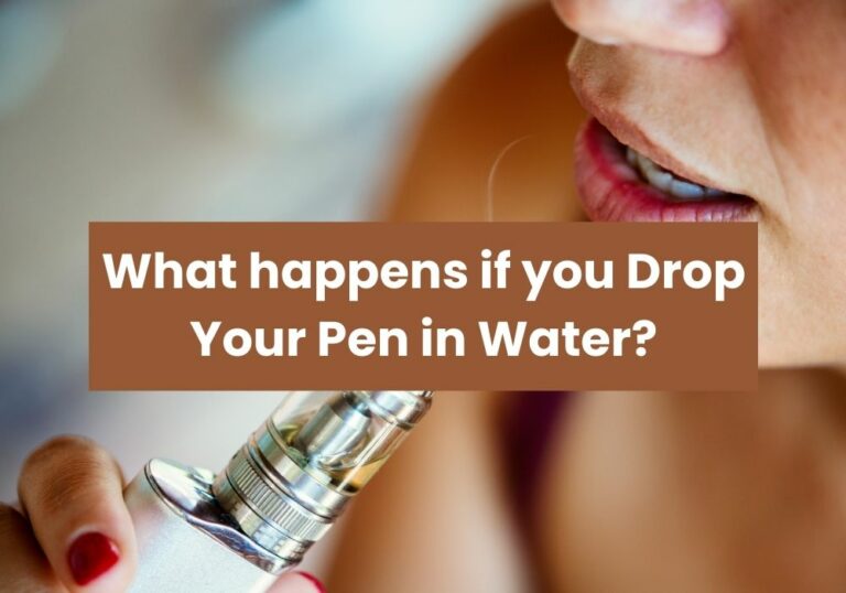 What happens if you Drop Your Pen in Water?